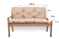 CUSHION FOR A TWO-THREE-SEAT GARDEN BENCH  Beige