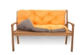 CUSHION FOR A TWO-THREE-SEAT GARDEN BENCH Orange