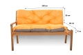 CUSHION FOR A TWO-THREE-SEAT GARDEN BENCH Orange