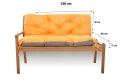 CUSHION FOR A TWO-THREE-SEAT GARDEN BENCH Orange