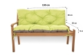 CUSHION FOR A TWO-THREE-SEAT GARDEN BENCH Lemon