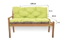 CUSHION FOR A TWO-THREE-SEAT GARDEN BENCH Lemon