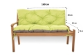 CUSHION FOR A TWO-THREE-SEAT GARDEN BENCH Lemon