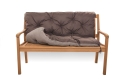 CUSHION FOR A TWO-THREE-SEAT GARDEN BENCH Brown