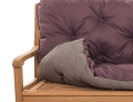 CUSHION FOR A TWO-THREE-SEAT GARDEN BENCH Brown