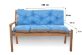CUSHION FOR A TWO-THREE-SEAT GARDEN BENCH  Blue