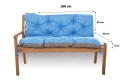 CUSHION FOR A TWO-THREE-SEAT GARDEN BENCH  Blue