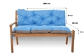 CUSHION FOR A TWO-THREE-SEAT GARDEN BENCH  Blue