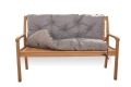 CUSHION FOR A TWO-THREE-SEAT GARDEN BENCH Grey