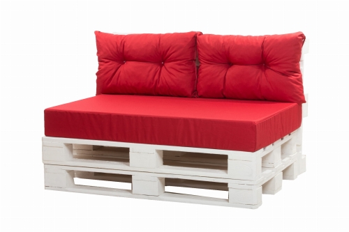 Palettenkissen Luxus: Rot