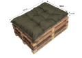 Coussins de palette 120 x Vert: Mini Enkel 