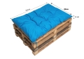 Coussins de palette 120 x Bleu: Mini Enkel