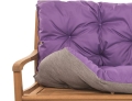 CUSCINO PER PANCA DA GIARDINO ESTERNO VIOLA