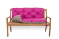 CUSCINO PER PANCA DA GIARDINO ESTERNO ROSA